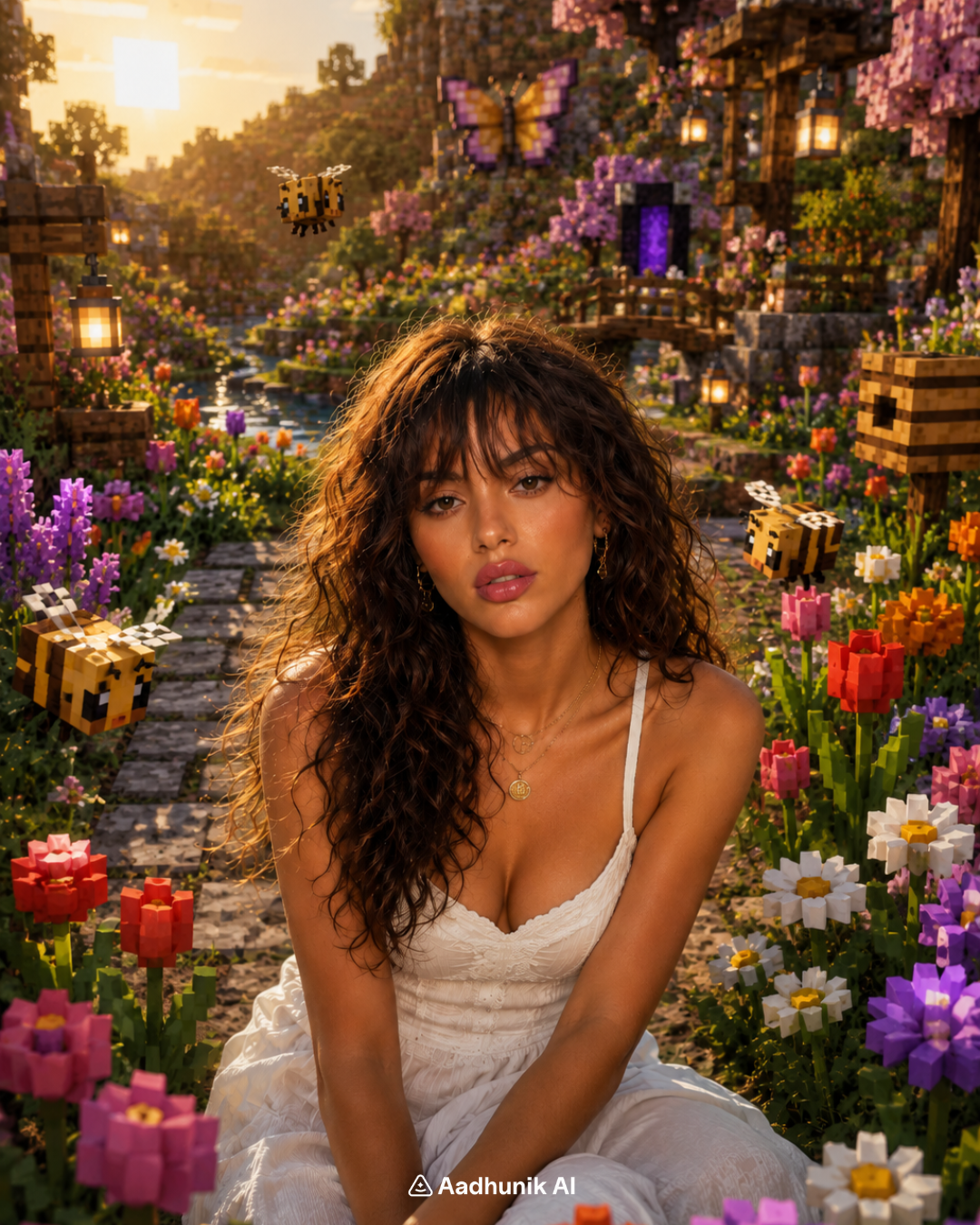 Minecraft Flower Garden